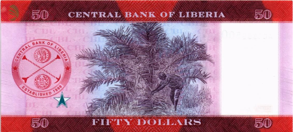 ЛИБЕРИЯ 50 ДОЛЛАРОВ 2