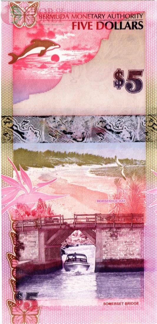 БЕРМУДСКИЕ ОСТРОВА 5 ДОЛЛАРОВ 2