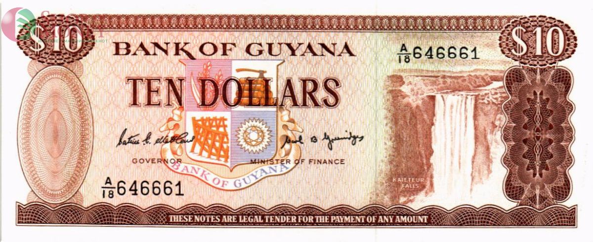 ГАЙАНА 10 ДОЛЛАРОВ 1