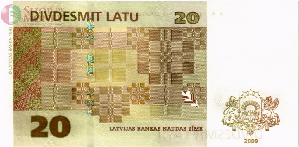 ЛАТВИЯ 20 ЛАТ 2