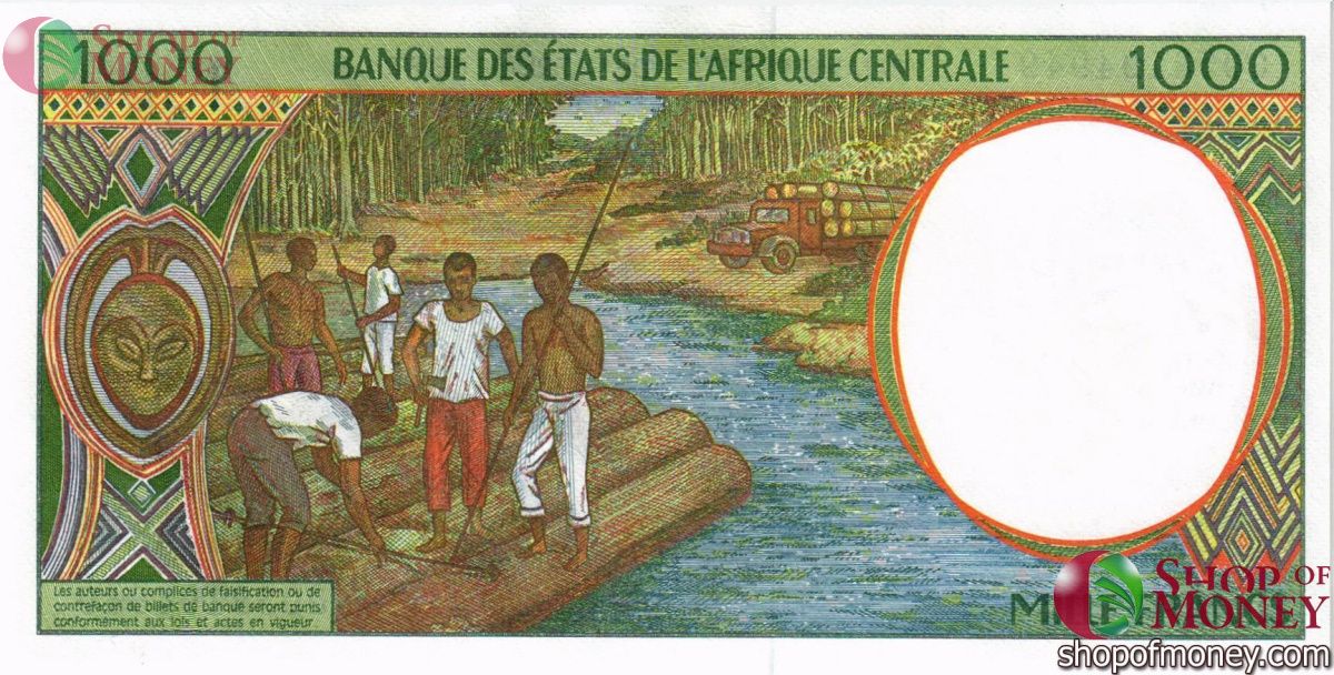 CAS - ЧАД 1000 ФРАНКОВ (P) 2