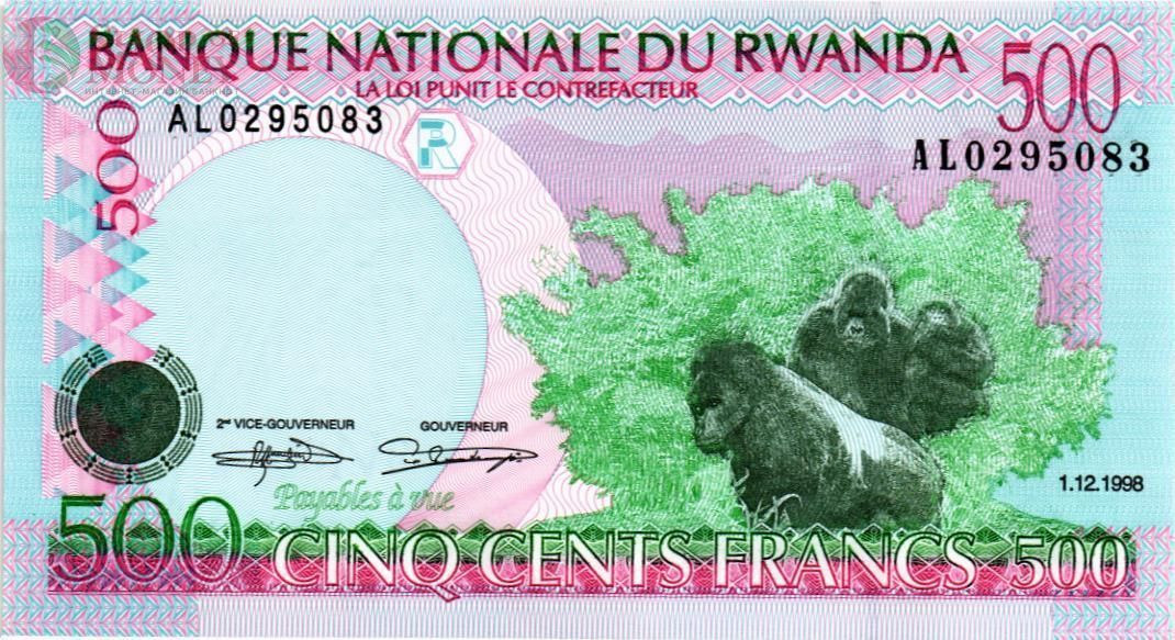 РУАНДА 500 ФРАНКОВ 1