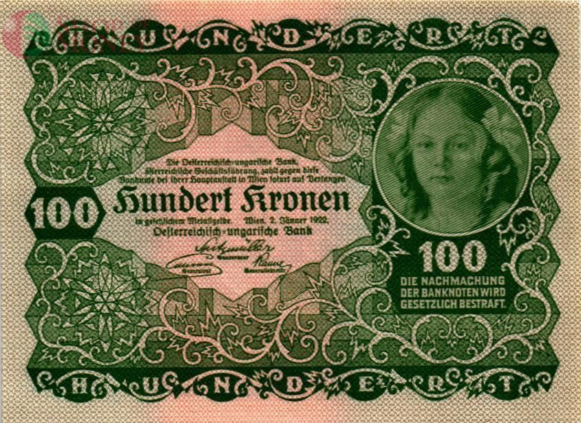 АВСТРИЯ 100 КРОН 1