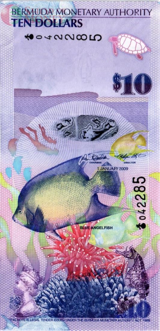 БЕРМУДСКИЕ ОСТРОВА 10 ДОЛЛАРОВ 1