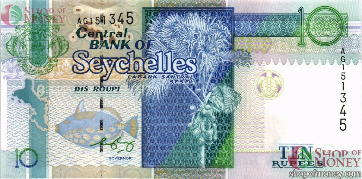СЕЙШЕЛЬСКИЕ ОСТРОВА 10 РУПИЙ 1