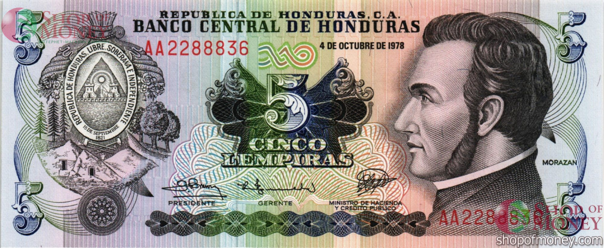 ГОНДУРАС 5 ЛЕМПИР 1