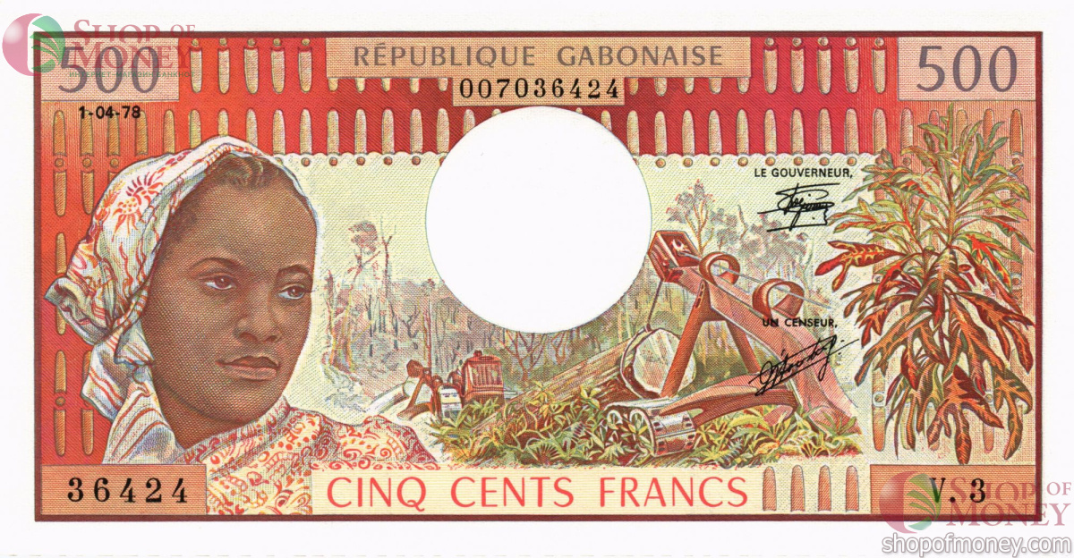 ГАБОН 500 ФРАНКОВ 1