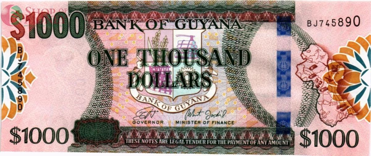 ГАЙАНА 1000 ДОЛЛАРОВ 1