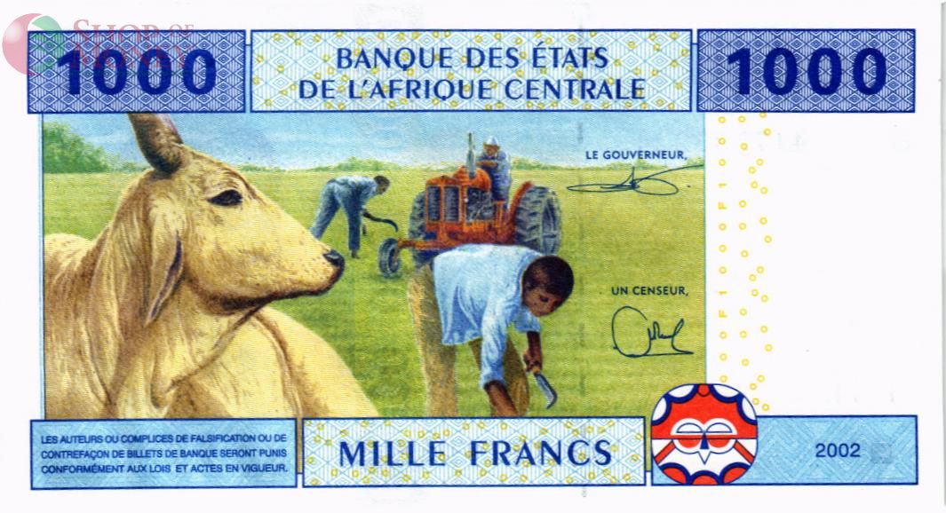 CAS - КАМЕРУН 1000 ФРАНКОВ (U) 2