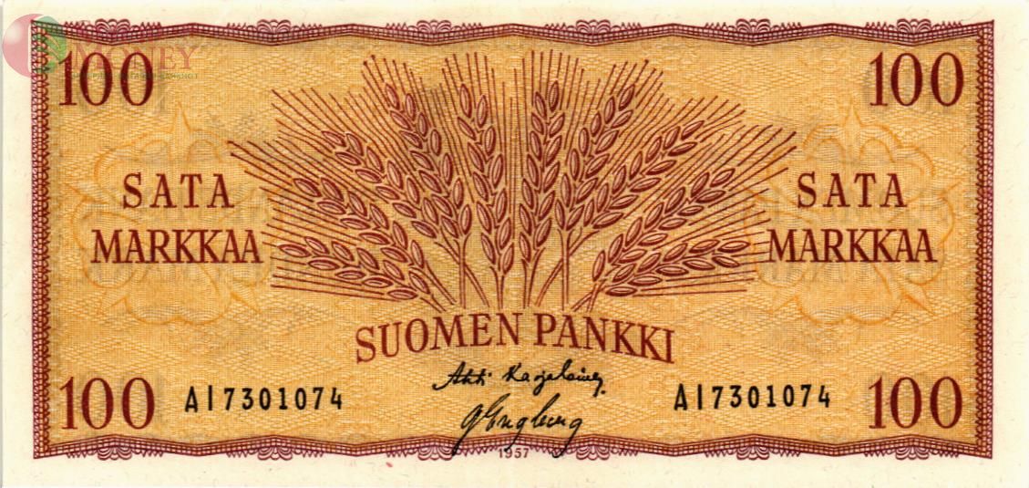 ФИНЛЯНДИЯ 100 МАРОК 1