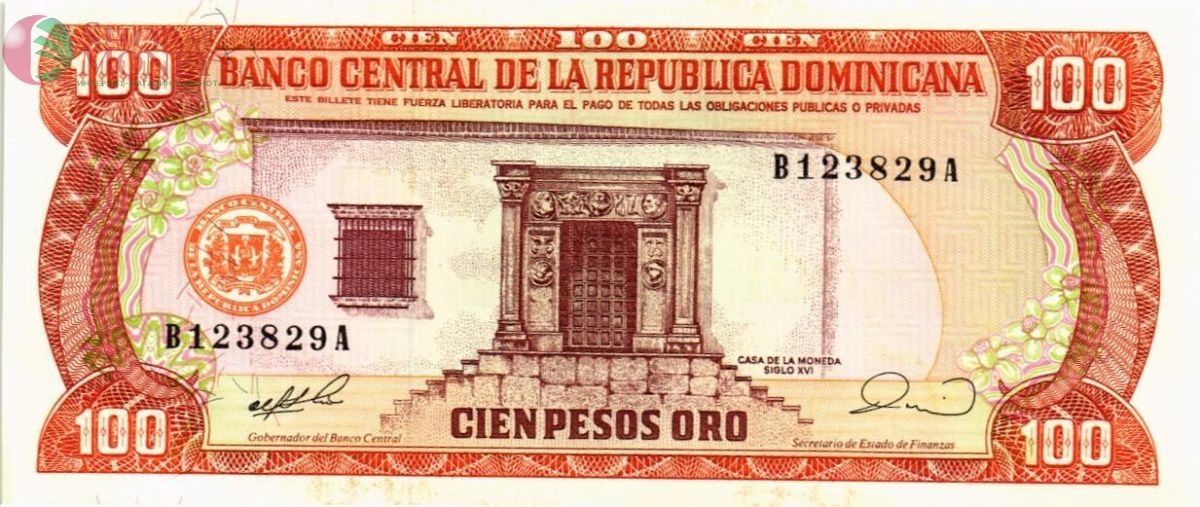 ДОМИНИКАНСКАЯ РЕСПУБЛИКА 100 ПЕСО 1
