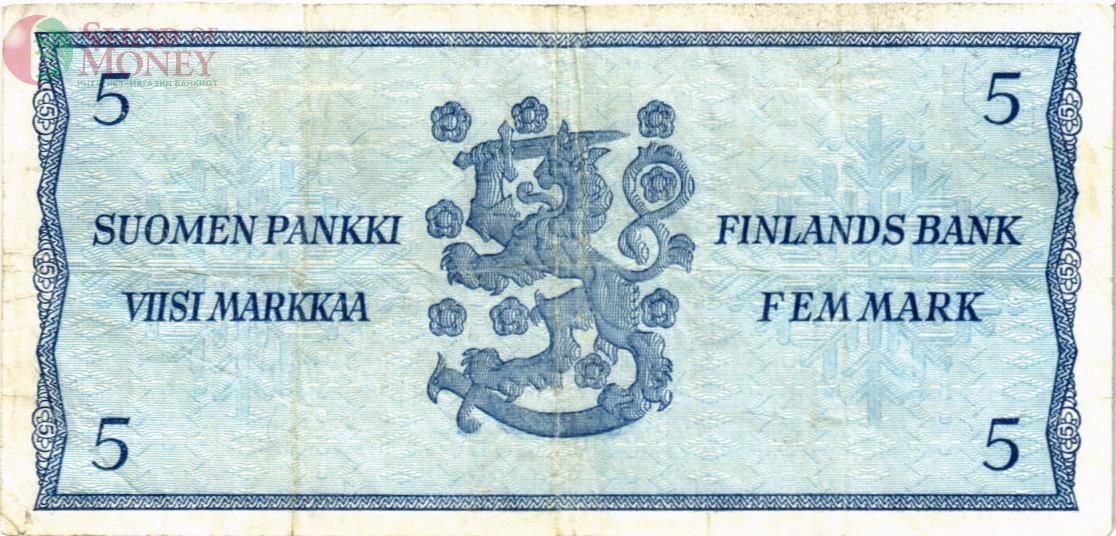 ФИНЛЯНДИЯ 5 МАРОК (Litt. B) 2