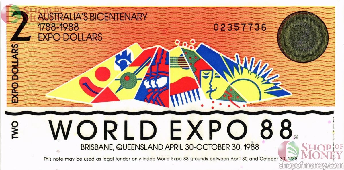 АВСТРАЛИЯ 2 ЭКСПО ДОЛЛАРА 1