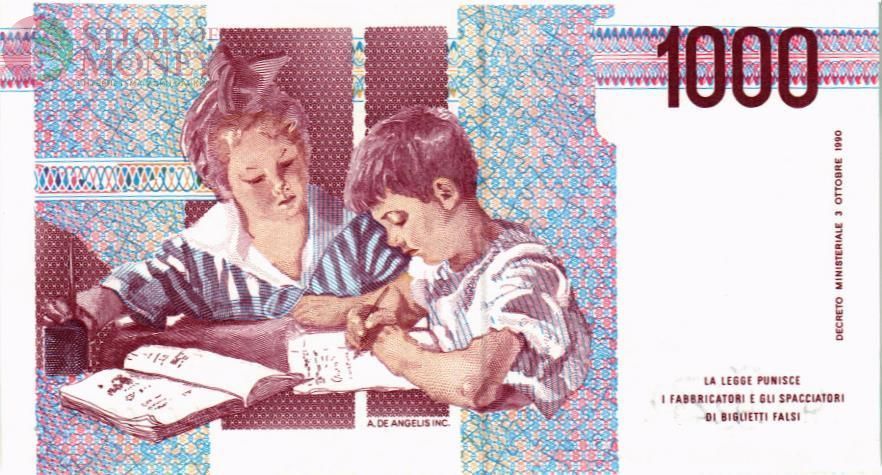 ИТАЛИЯ 1000 ЛИР 2