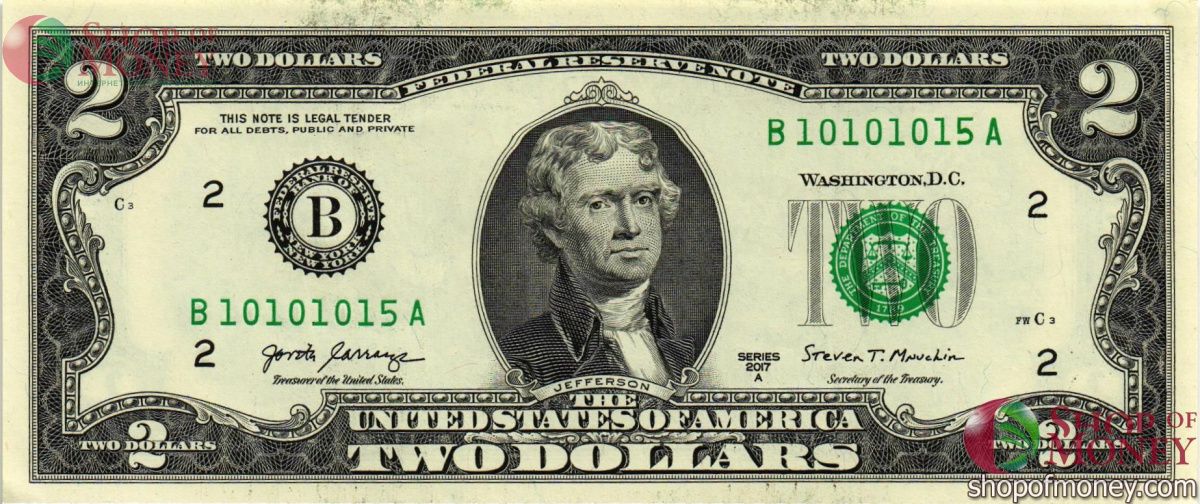 США 2 ДОЛЛАРА (B-Нью-Йорк) 1