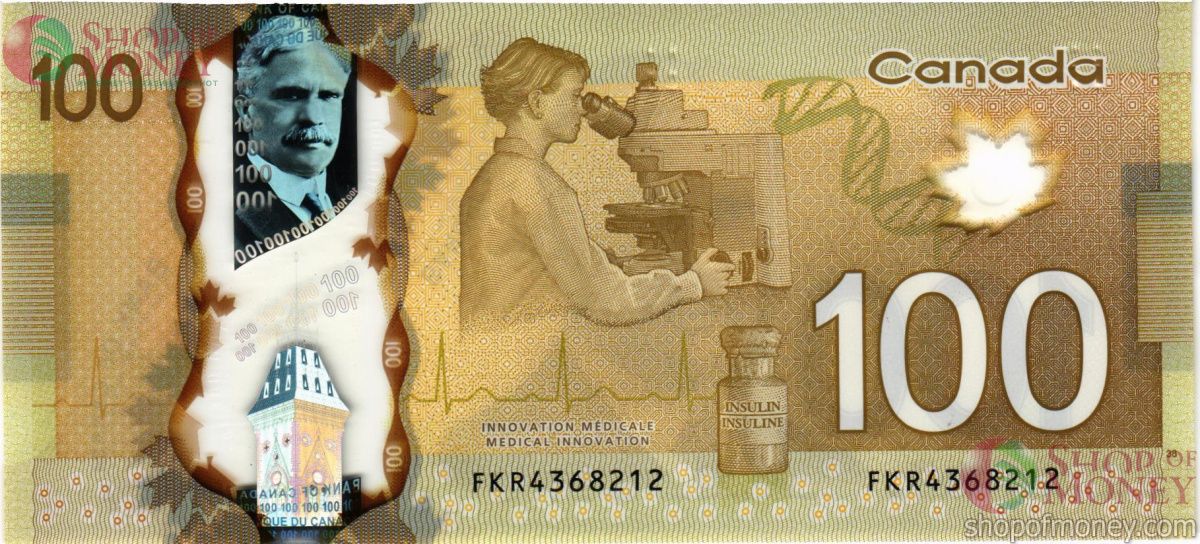 КАНАДА 100 ДОЛЛАРОВ 2