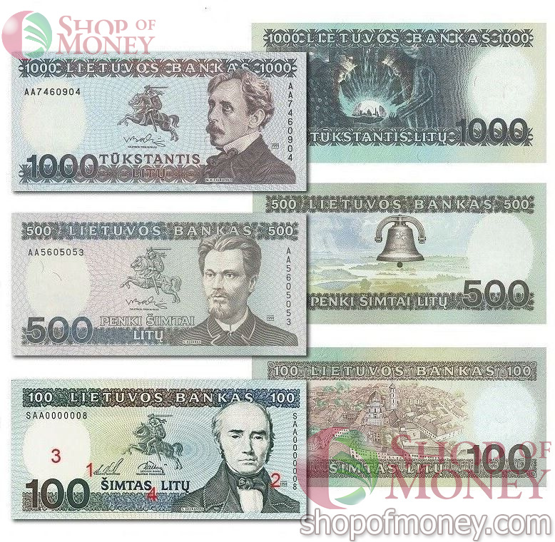 ЛИТВА 100 500 1000 ЛИТ 2