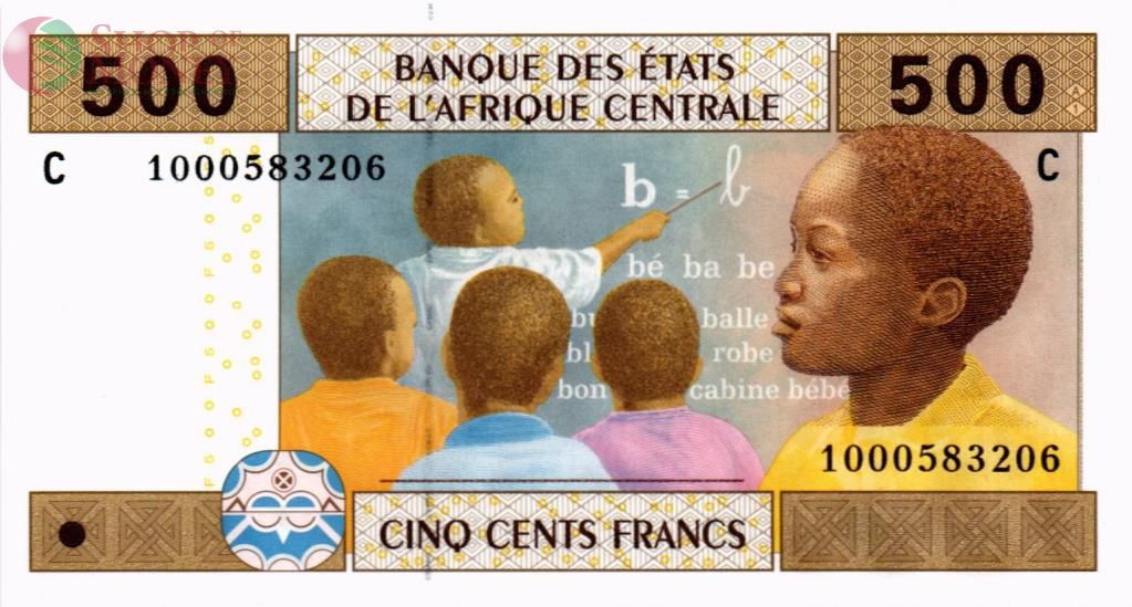 CAS - ЧАД 500 ФРАНКОВ (C) 1