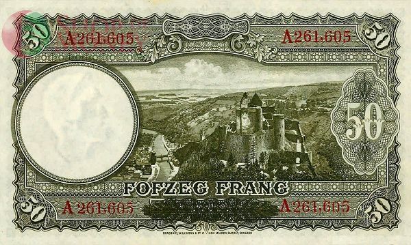 ЛЮКСЕМБУРГ 50 ФРАНГ 2