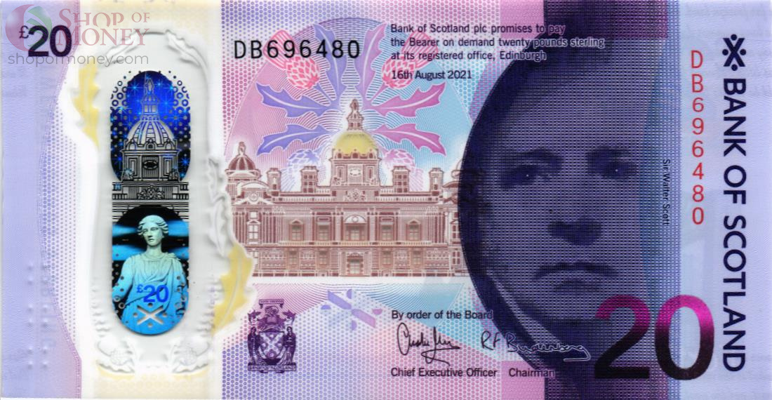 ШОТЛАНДИЯ 20 ФУНТОВ (BANK OF SCOTLAND) 1
