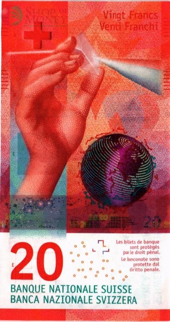 ШВЕЙЦАРИЯ 20 ФРАНКОВ 1