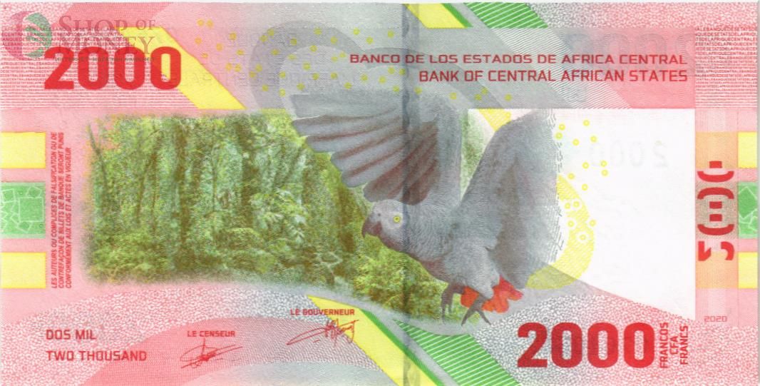 CAS - ЦЕНТРАЛЬНАЯ АФРИКА 2000 ФРАНКОВ 2