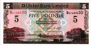 СЕВЕРНАЯ ИРЛАНДИЯ 5 ФУНТОВ (ULSTER BANK) 1