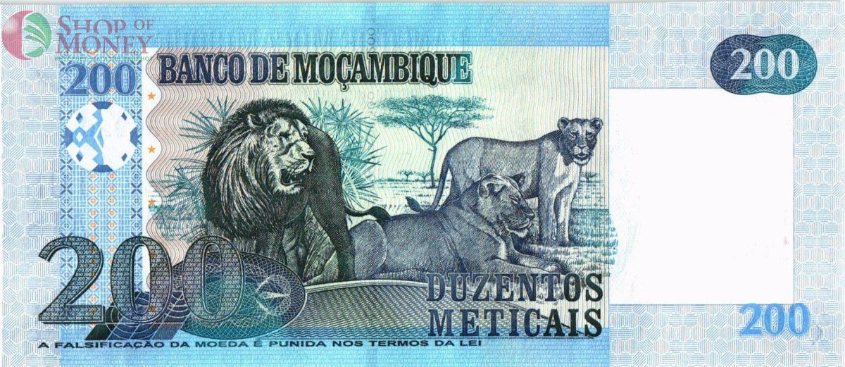МОЗАМБИК 200 МЕТИКАЛЬ 2