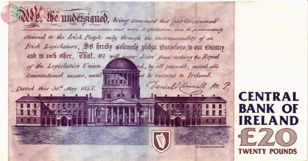 ИРЛАНДИЯ 20 ФУНТОВ (12.08.1999) 2
