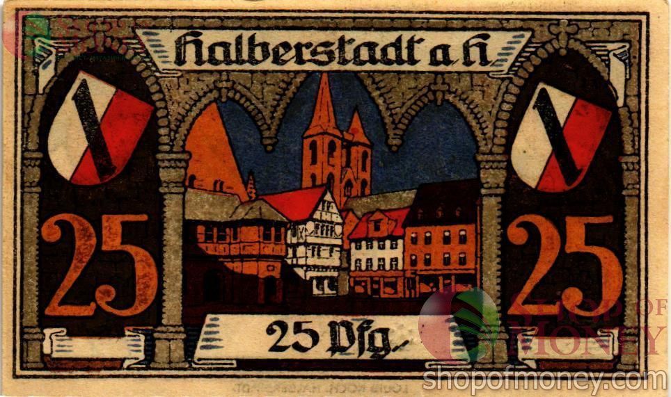 ГЕРМАНИЯ 25 ПФЕННИГОВ (НОТГЕЛЬД) 2