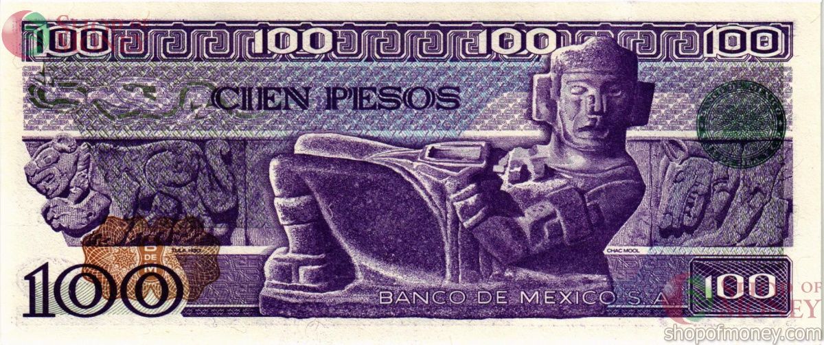 МЕКСИКА 100 ПЕСО (-TL- СЕРИЯ) 2