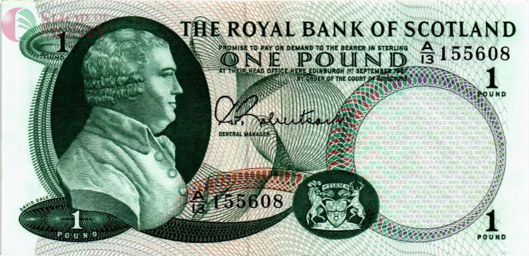 ШОТЛАНДИЯ 1 ФУНТ (THE ROYAL BANK OF SCOTLAND) 1