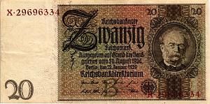 ГЕРМАНИЯ 20 МАРОК 1