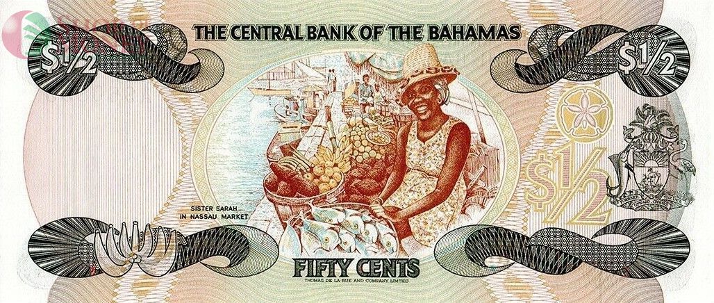 БАГАМСКИЕ ОСТРОВА 1/2 ДОЛЛАРА 2
