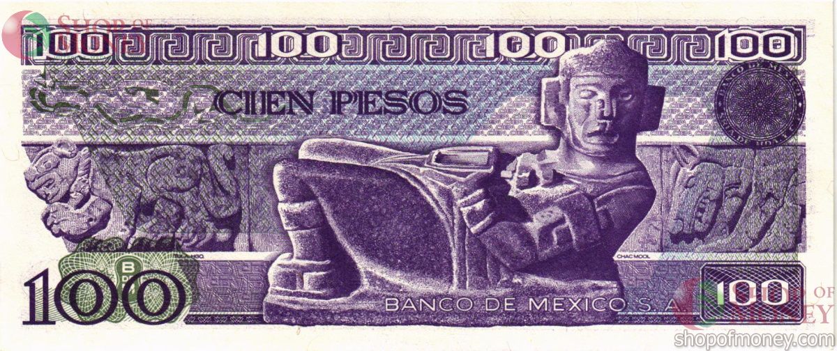 МЕКСИКА 100 ПЕСО (-TM- СЕРИЯ) 2