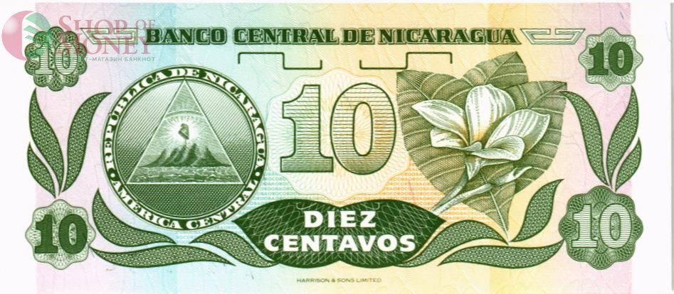 НИКАРАГУА 10 ЦЕНТАВО (-AA-) 2