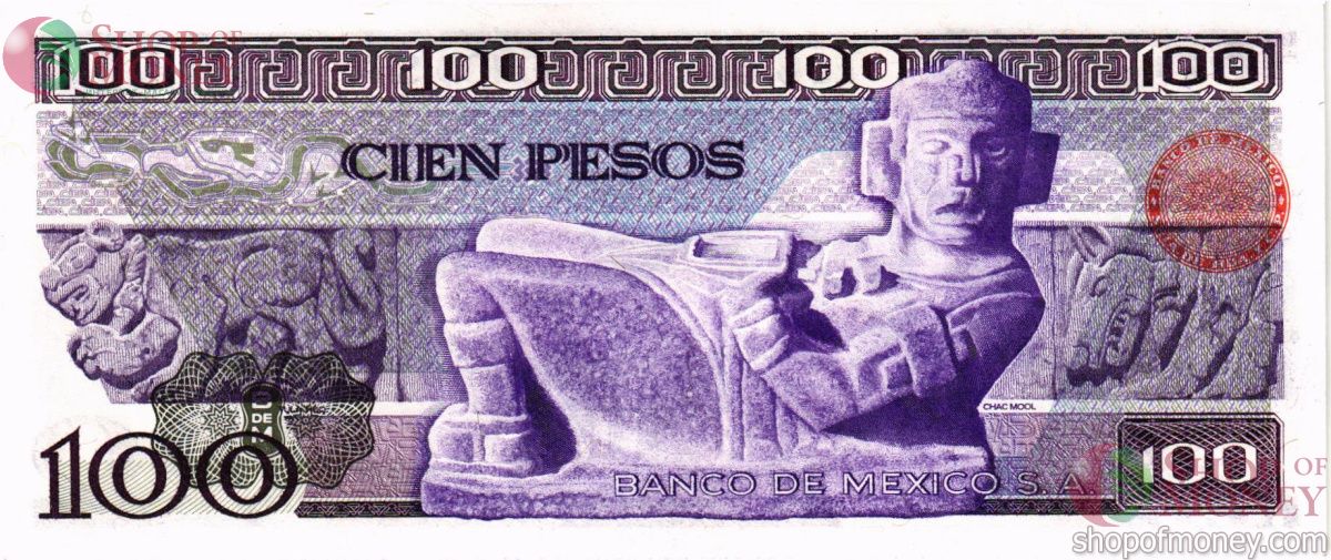 МЕКСИКА 100 ПЕСО (-EK- СЕРИЯ) 2
