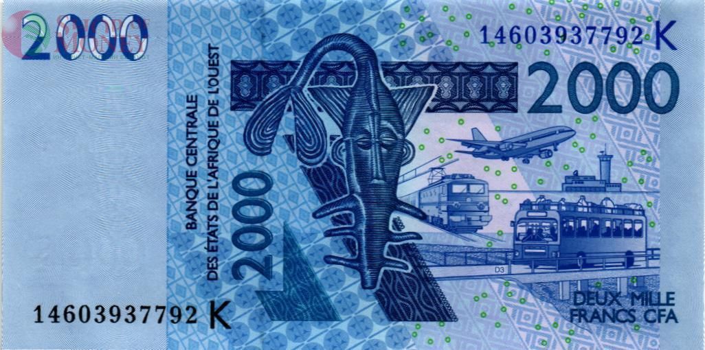 WAS - СЕНЕГАЛ 2000 ФРАНКОВ (K) 1
