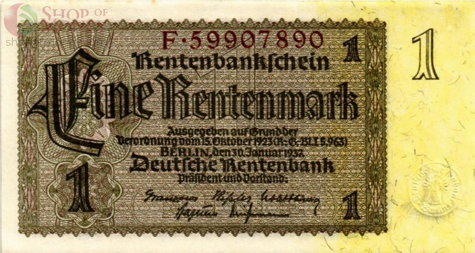 ГЕРМАНИЯ 1 РЕНТМАРКА 1