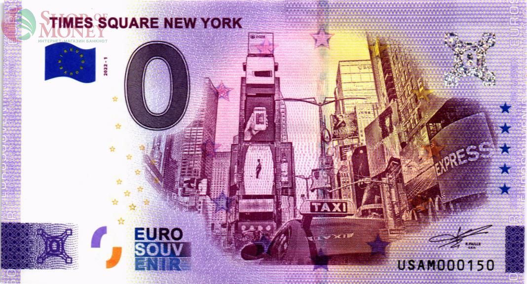 TIMES SQUARE NEW YORK 0 ЕВРО 1