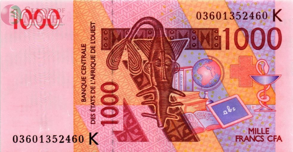 WAS - СЕНЕГАЛ 1000 ФРАНКОВ (K) 1